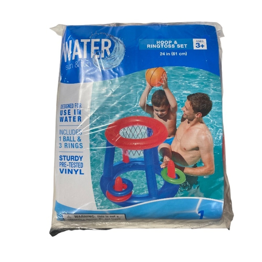 NWT Water Sun & Fun Inflatable Hoop & Ring Toss Set - Picture 3 of 6